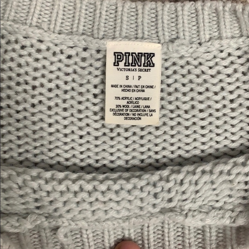 PINK Victoria's Secret Gray Sweater - Picture 3 of 4